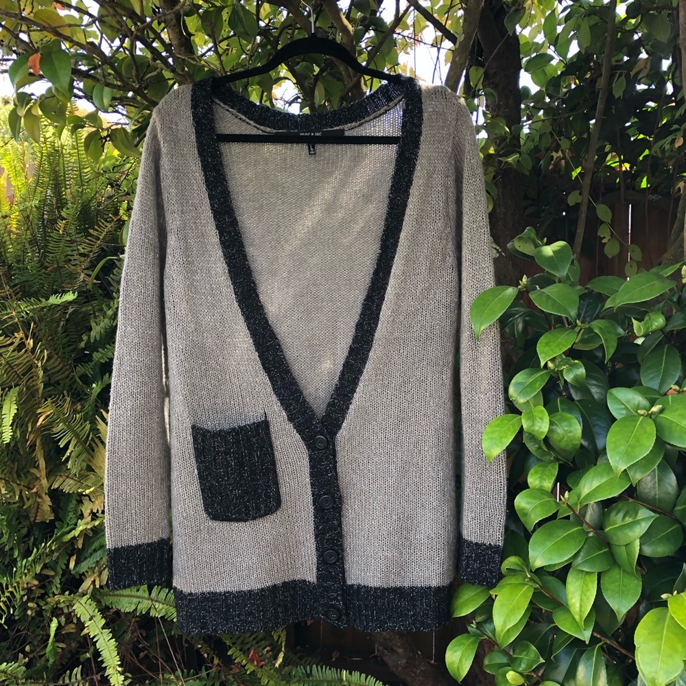 MAC & JAC Cardigan / Sweater in Muted Green Size L